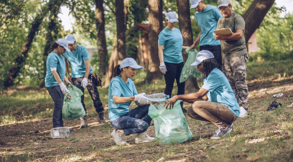 community give back team building